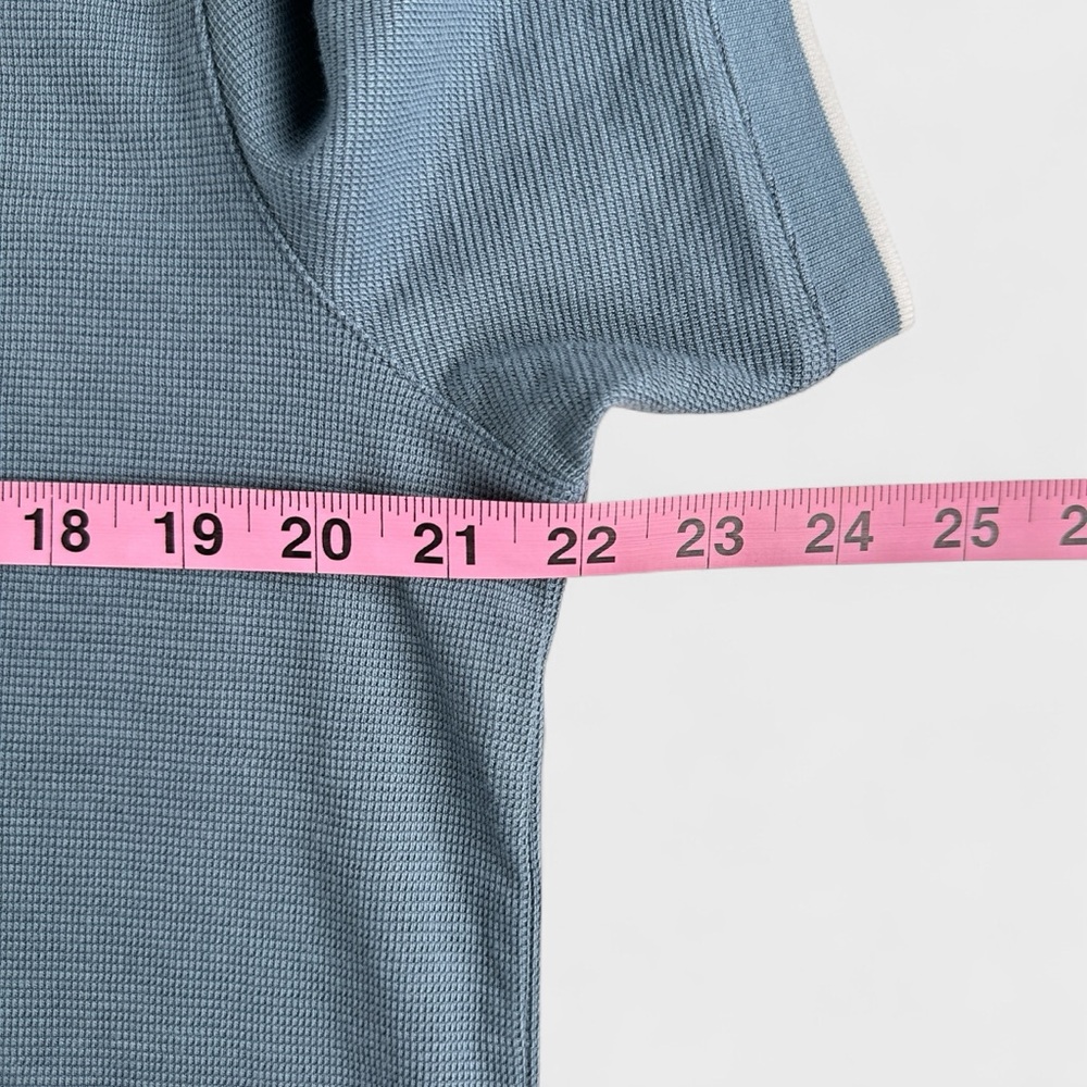 Michael Kors Mens Large Blue Short Sleeve Tipped Collar Polo Shirt NWT - Picture 7 of 10